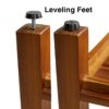 The LIV, Teak Shower Bench 30 inch