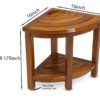 Modern The LOKI, Teak Corner Bench With Basket - TeakCraftUS