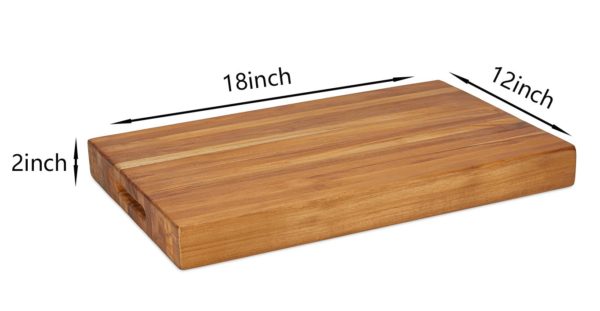 The ODIN, Teak Butcher Block 18 inch - TeakCraftUS