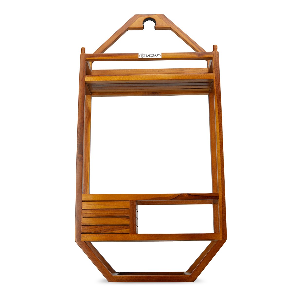 Bare Decor Teak Wood Shower Caddie Storage Organizer