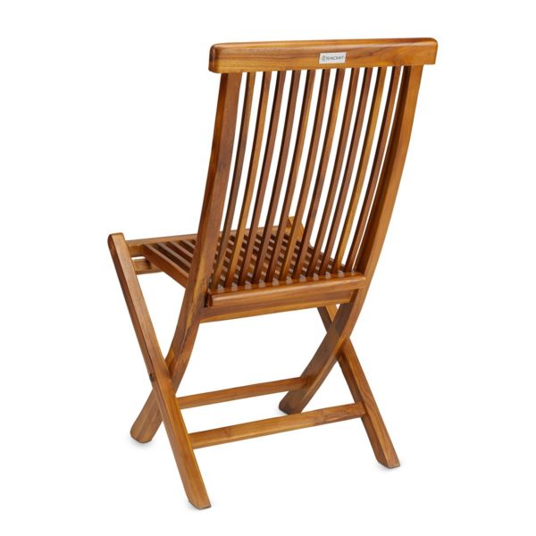 Contemporary Teak Wood Folding Chair - TeakCraftUS