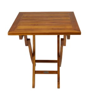 teak folding table for patios and yachts - TeakCraftUS