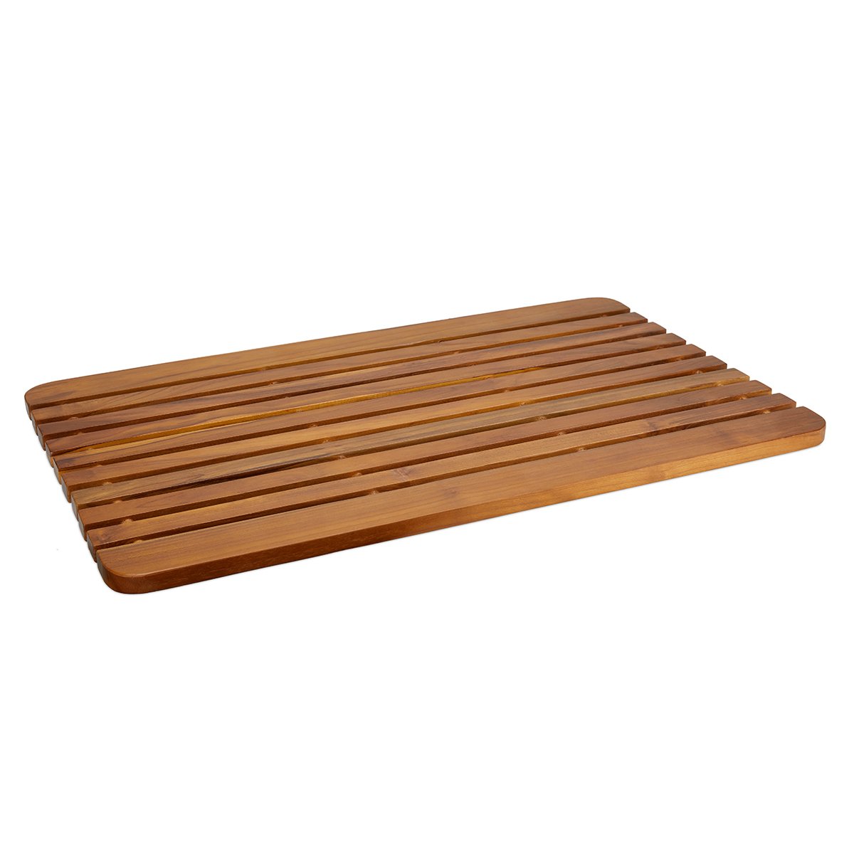 Large Teak Shower Mat 30  Teak Wood Bath Mat Indoor/Outdoor