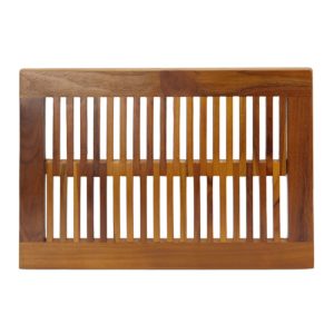 Buy Contemporary Teak Shower Mat 23 Inch Online - TeakCraftUS