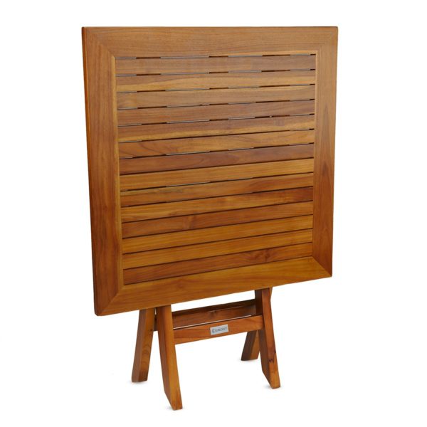 Square Teak Wood Folding Table Online - TeakCraftUS