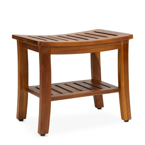 Buy Teak Shower Bench 21 Inch Online - TeakCraftUS