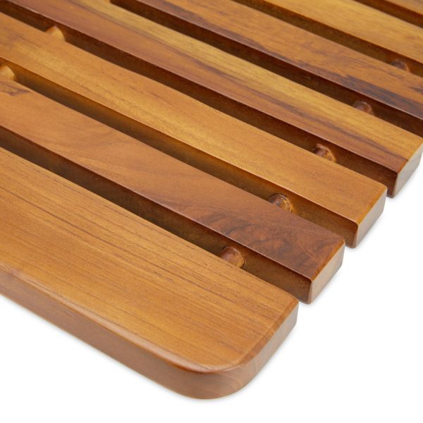 Beautiful Teak Shower Mat For Bathroom Design - TeakCraftUS