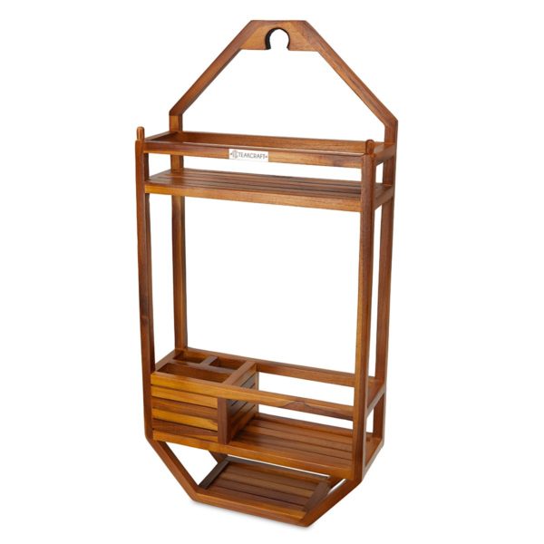 teak hanging shower caddy - TeakCraftUS