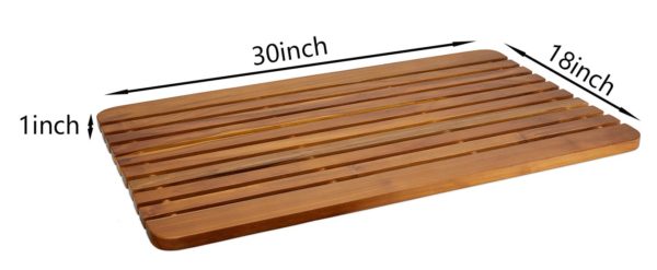 Large 30 Inch Teak Shower Mat for sale - TeakCraftUS