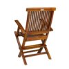 Buy Contemporary Teak Folding Arm Chair Online - TeakCraftUS
