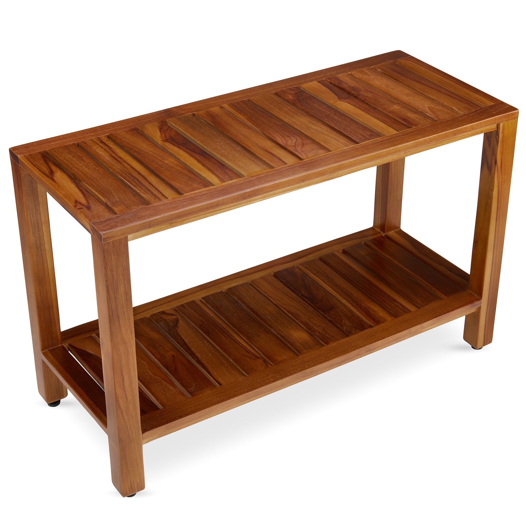 30 Teak Shower Bench With Shelf For Bathroom