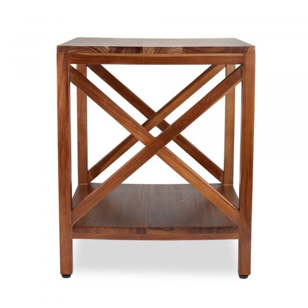 Frigg - Teak Squar End Table With Self