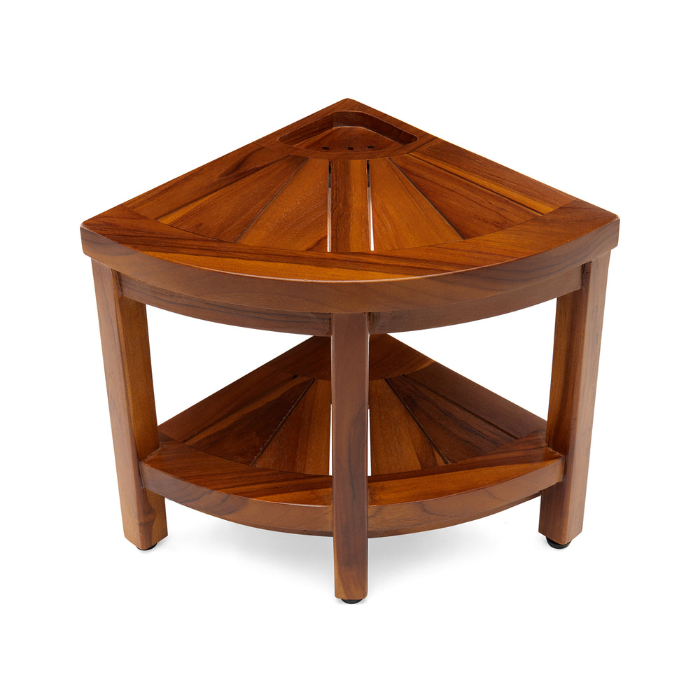 Teak shower stool corner 2025